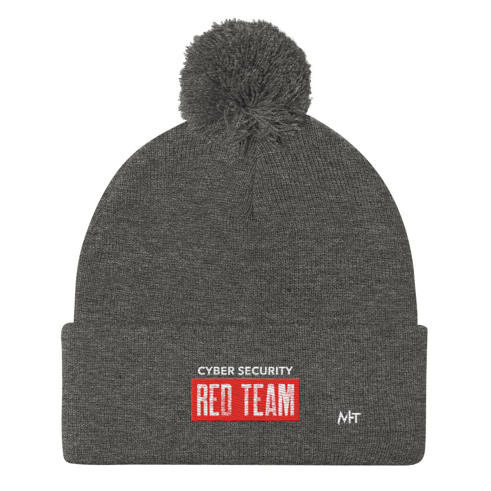 Cyber Security Red Team V1 - Pom-Pom Beanie by DarkByteGear