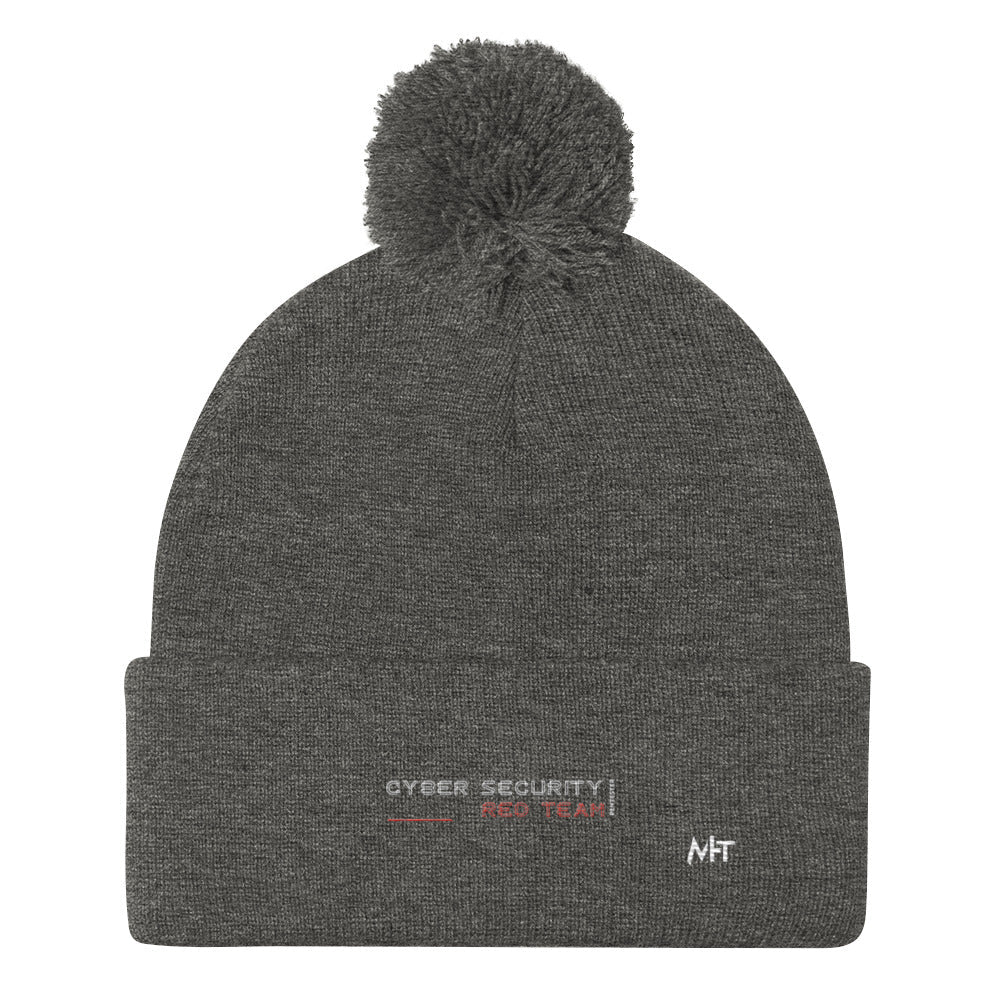 Cyber Security Red Team V2 - Pom-Pom Beanie by DarkByteGear