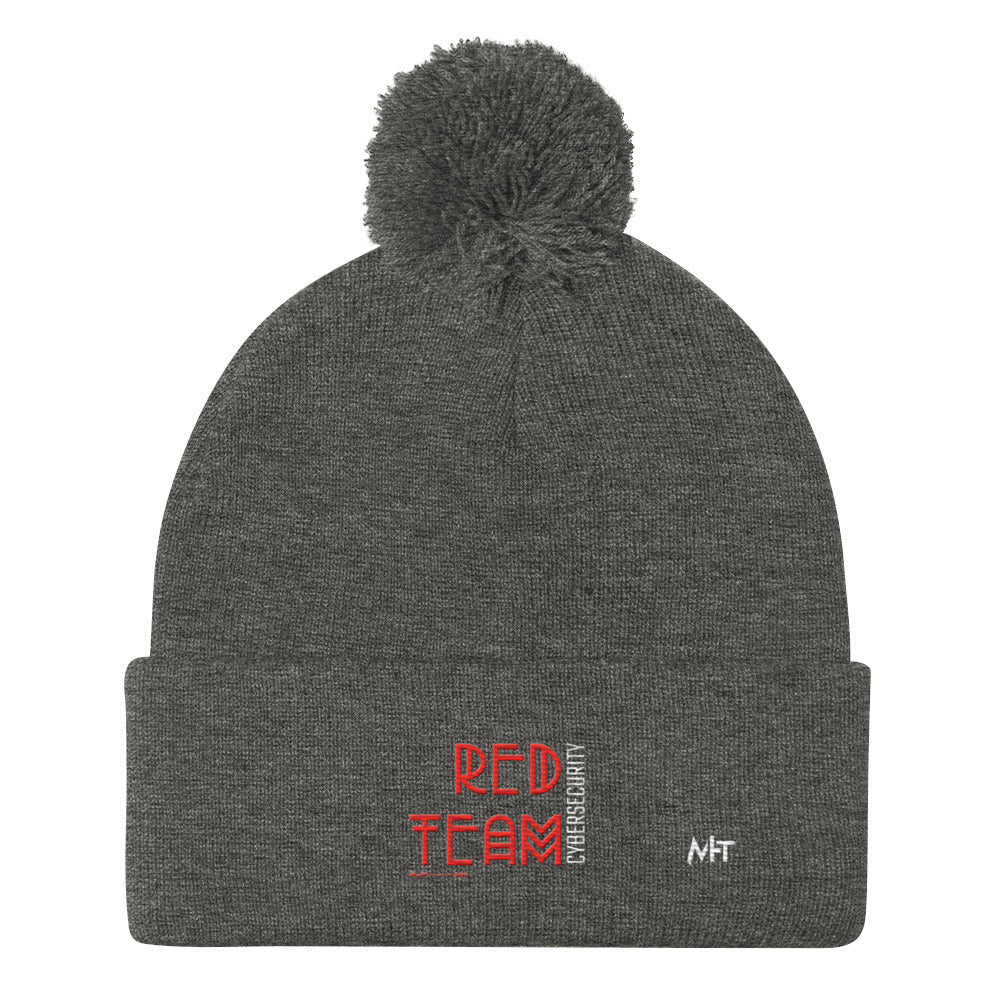 Cyber Security Red Team V5 - Pom-Pom Beanie by DarkByteGear