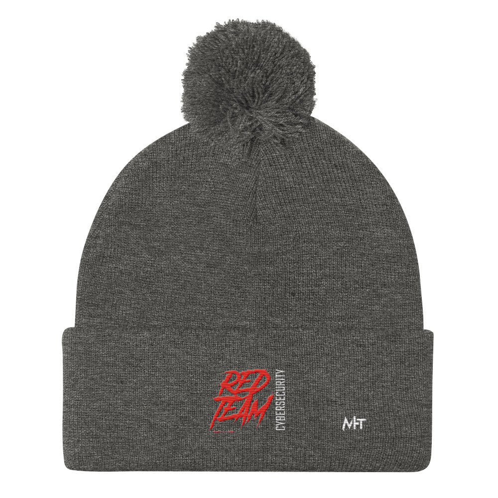 Cyber Security Red Team V6 - Pom-Pom Beanie by DarkByteGear