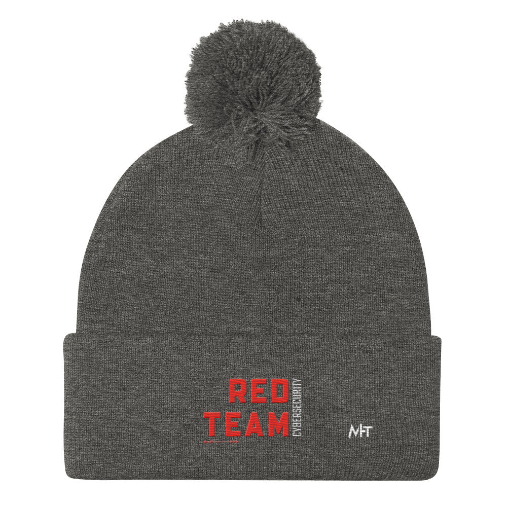 Cyber Security Red Team V7 - Pom-Pom Beanie by DarkByteGear