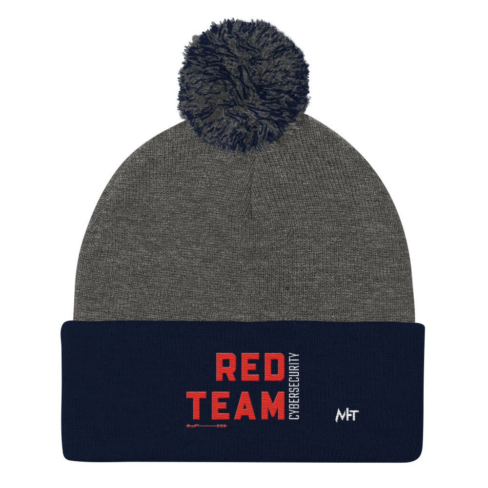 Cyber Security Red Team V8 - Pom-Pom Beanie by DarkByteGear