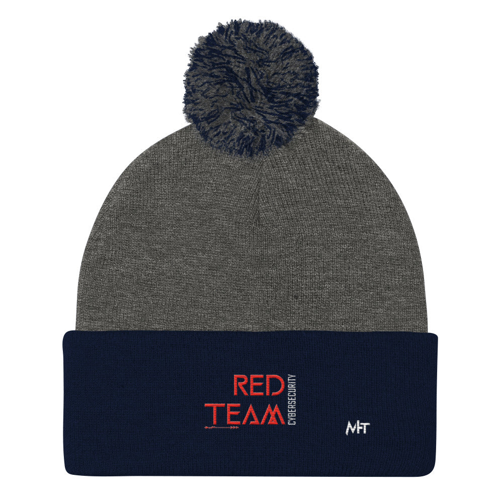 Cyber Security Red Team V4 - Pom-Pom Beanie by DarkByteGear