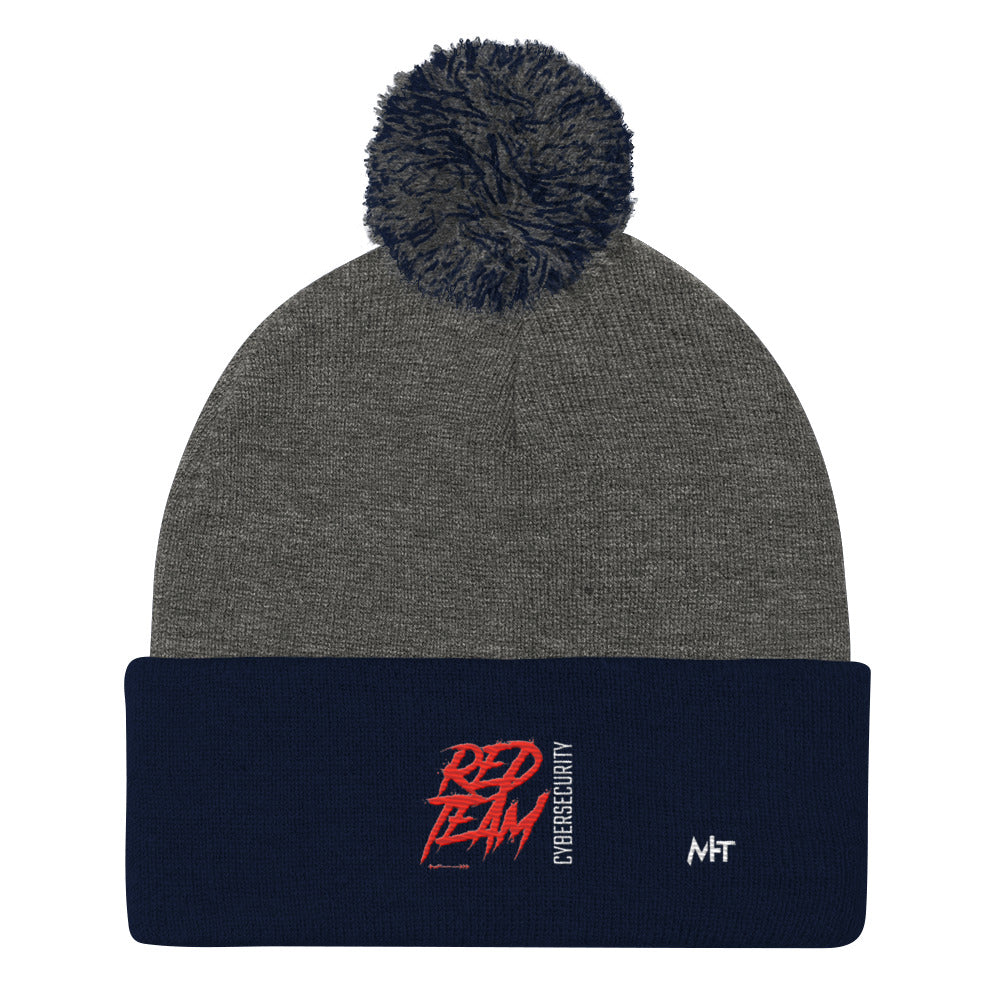 Cyber Security Red Team V6 - Pom-Pom Beanie by DarkByteGear