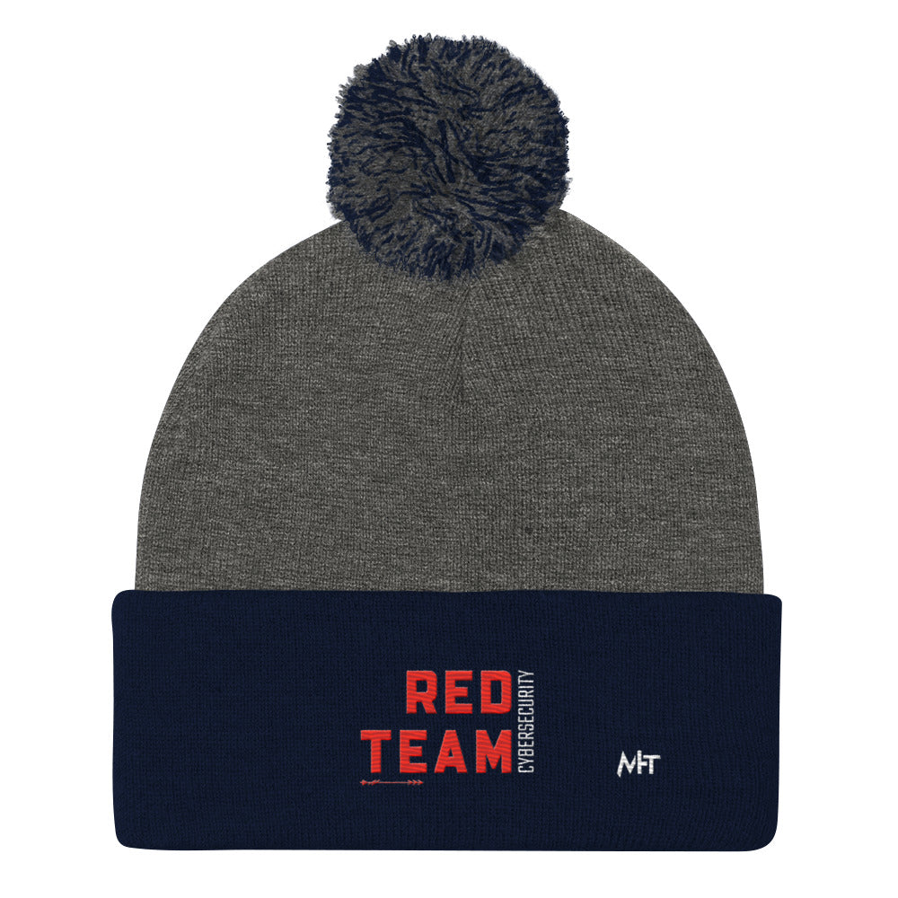 Cyber Security Red Team V7 - Pom-Pom Beanie by DarkByteGear