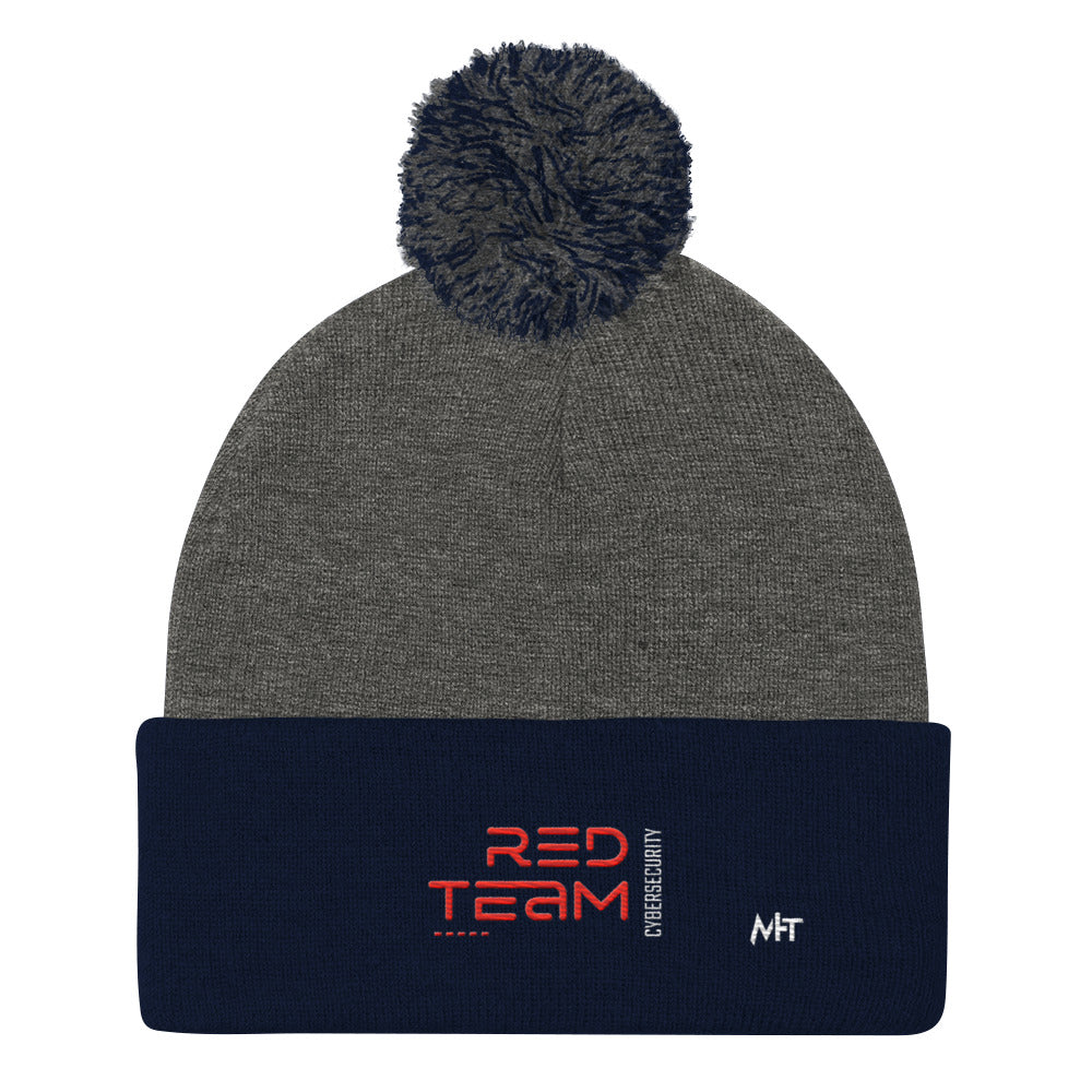 Cyber Security Red Team V11 - Pom-Pom Beanie by DarkByteGear