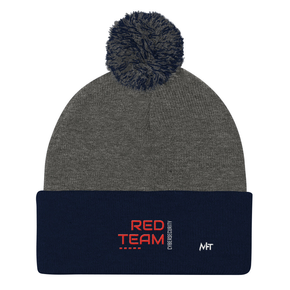 Cyber Security Red Team V14 - Pom-Pom Beanie by DarkByteGear