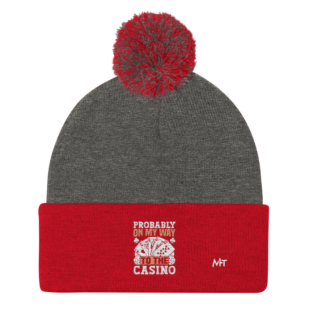 Probably, my way to the Casino - Pom-Pom Beanie by DarkByteGear