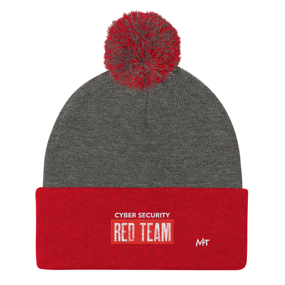Cyber Security Red Team V1 - Pom-Pom Beanie by DarkByteGear