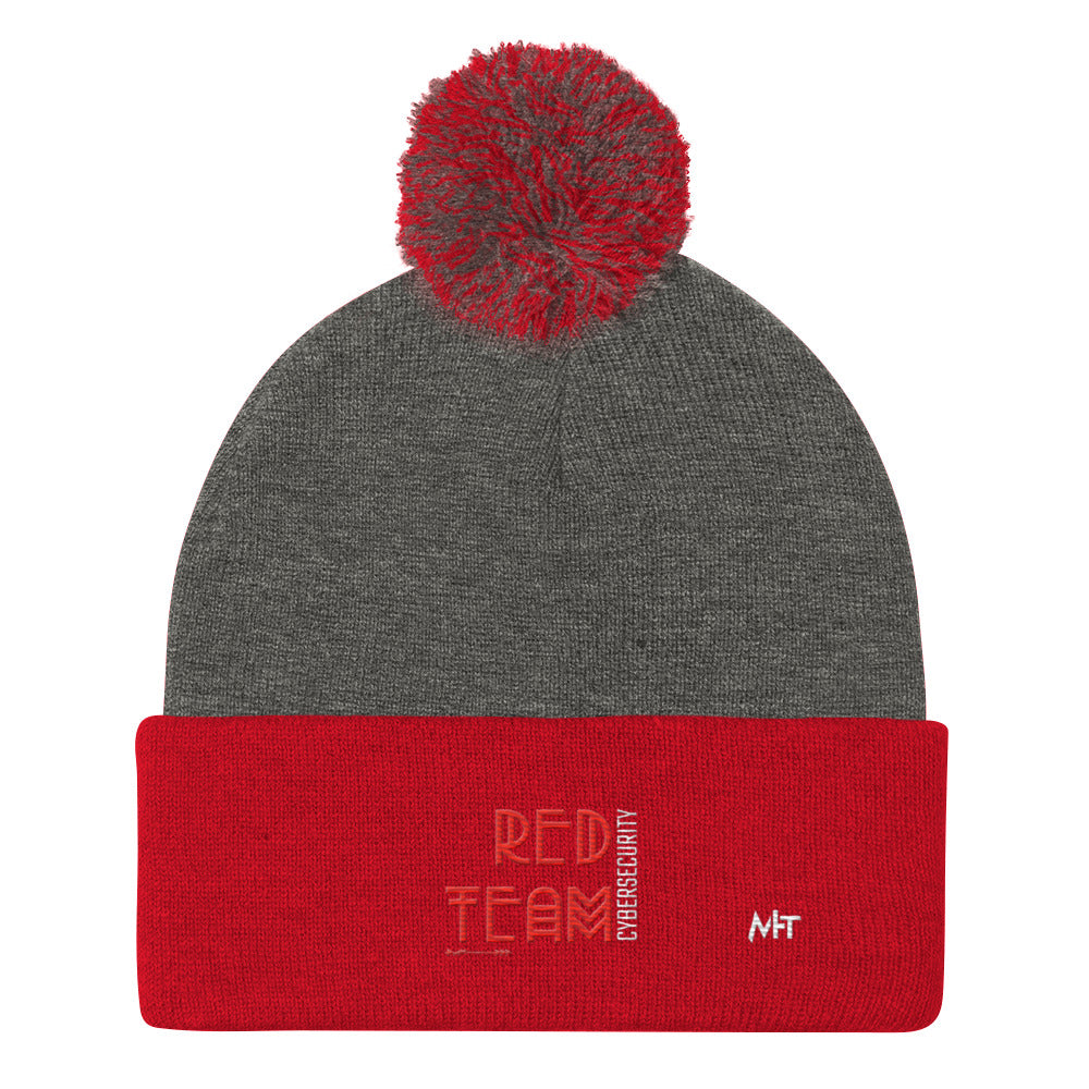 Cyber Security Red Team V5 - Pom-Pom Beanie by DarkByteGear