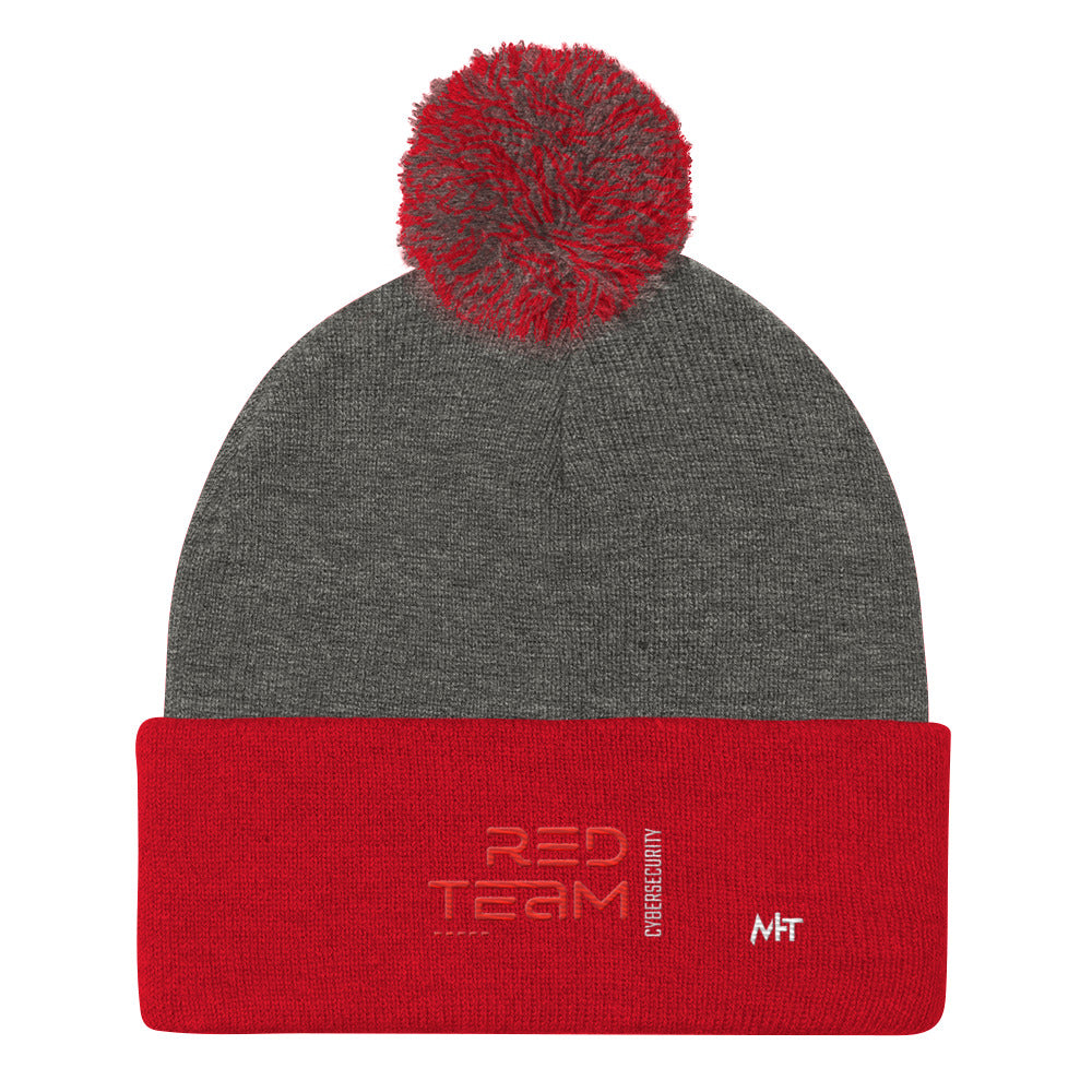 Cyber Security Red Team V11 - Pom-Pom Beanie by DarkByteGear