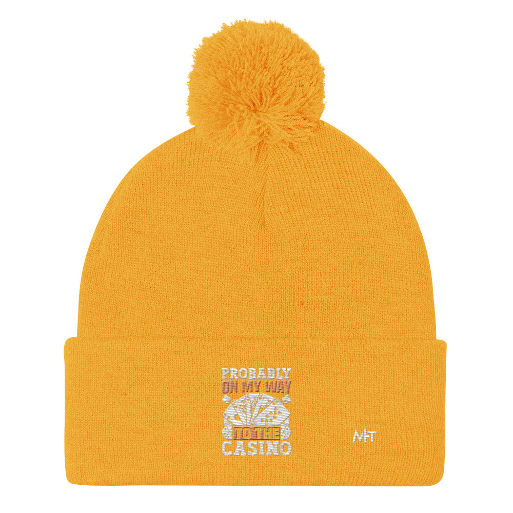 Probably, my way to the Casino - Pom-Pom Beanie by DarkByteGear