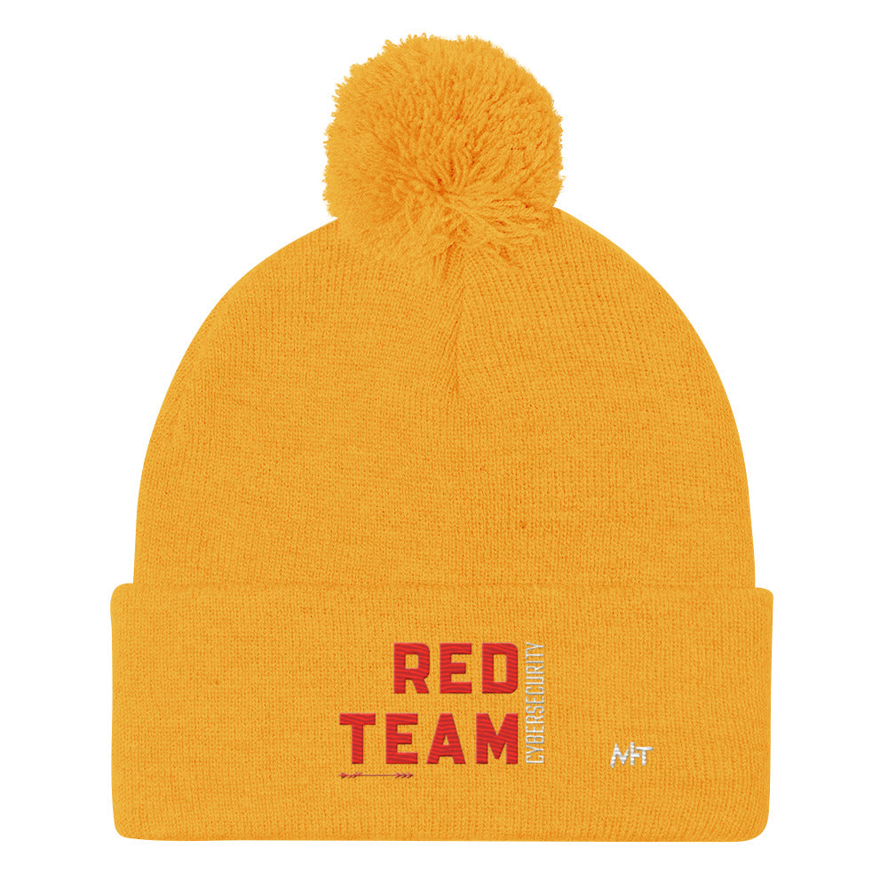 Cyber Security Red Team V8 - Pom-Pom Beanie by DarkByteGear