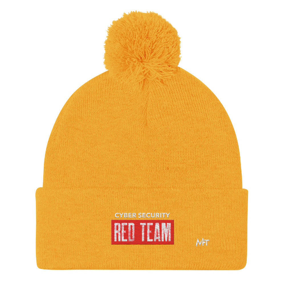 Cyber Security Red Team V1 - Pom-Pom Beanie by DarkByteGear