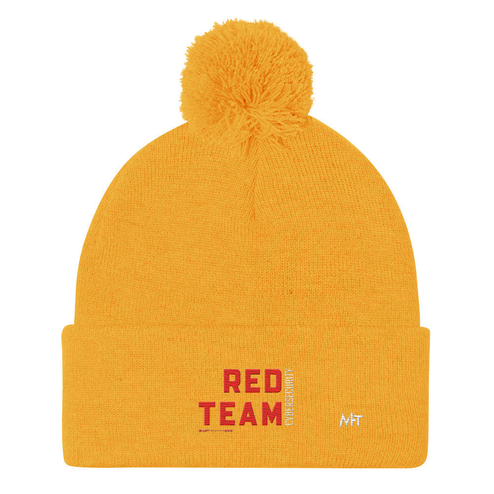 Cyber Security Red Team V7 - Pom-Pom Beanie by DarkByteGear