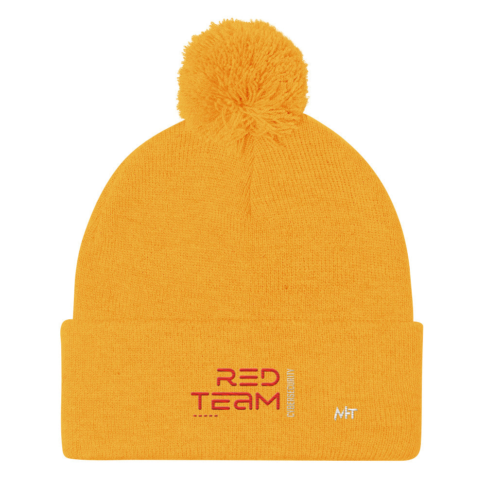 Cyber Security Red Team V11 - Pom-Pom Beanie by DarkByteGear