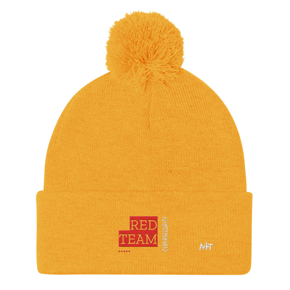 Cyber Security Red Team V13 - Pom-Pom Beanie by DarkByteGear