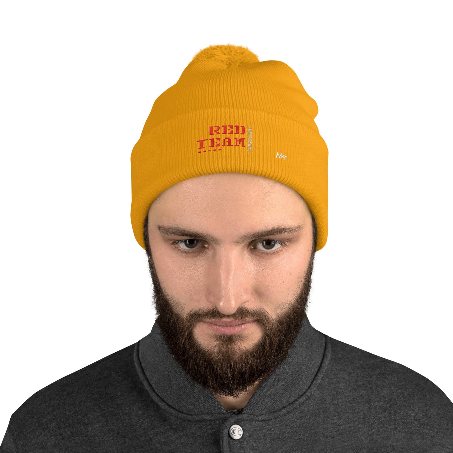 Cyber Security Red Team V15 - Pom-Pom Beanie by DarkByteGear