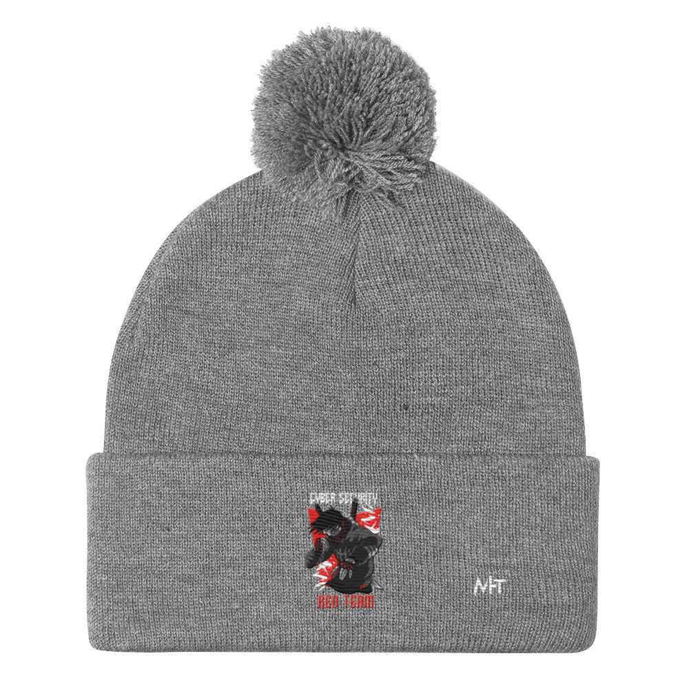 Cyber Security Red Team V3 - Pom-Pom Beanie by DarkByteGear