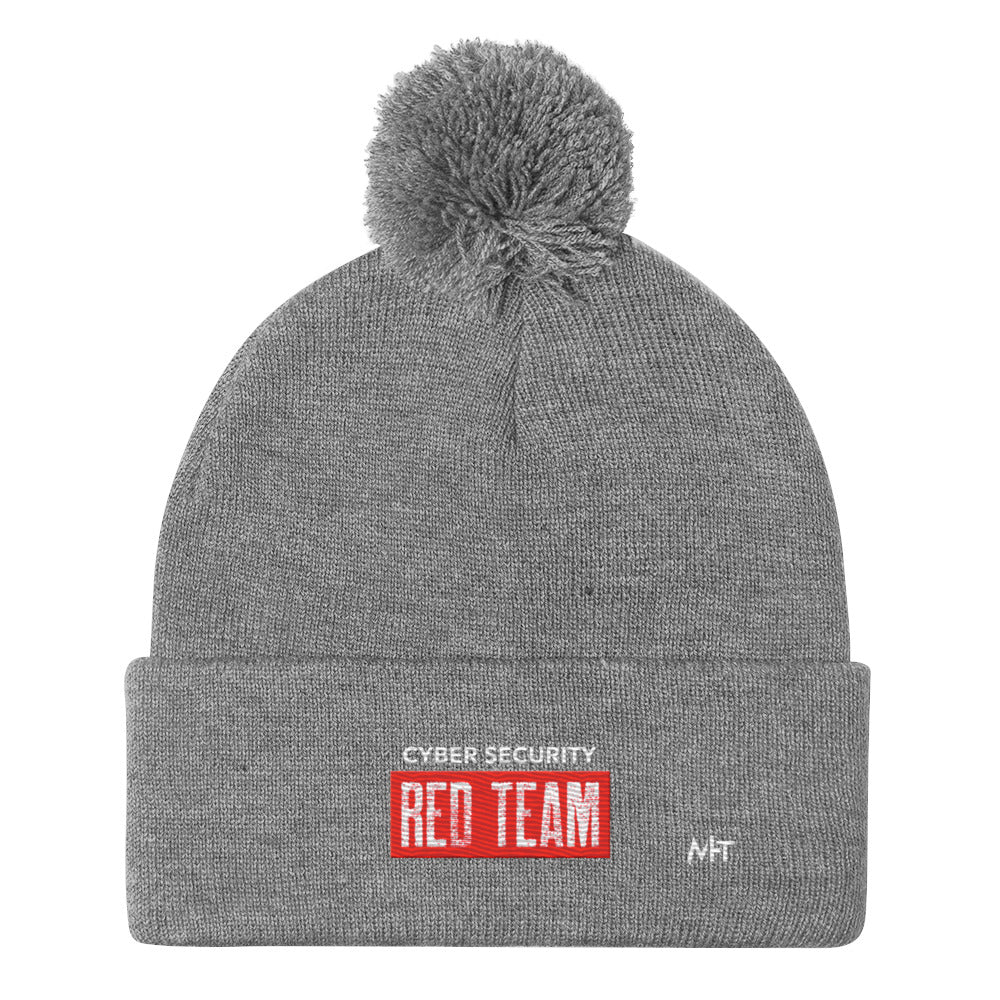 Cyber Security Red Team V1 - Pom-Pom Beanie by DarkByteGear