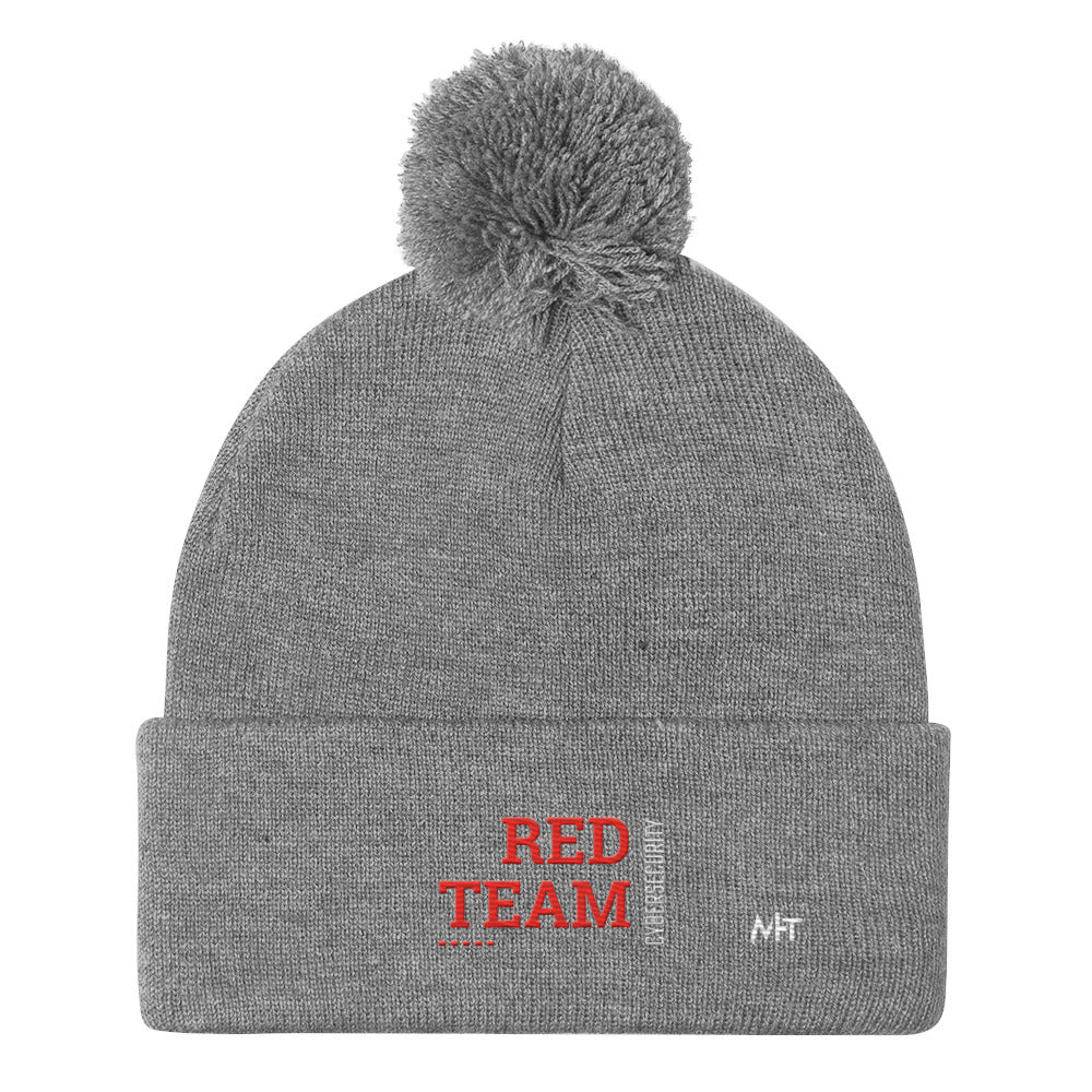 Cyber Security Red Team V12 - Pom-Pom Beanie by DarkByteGear