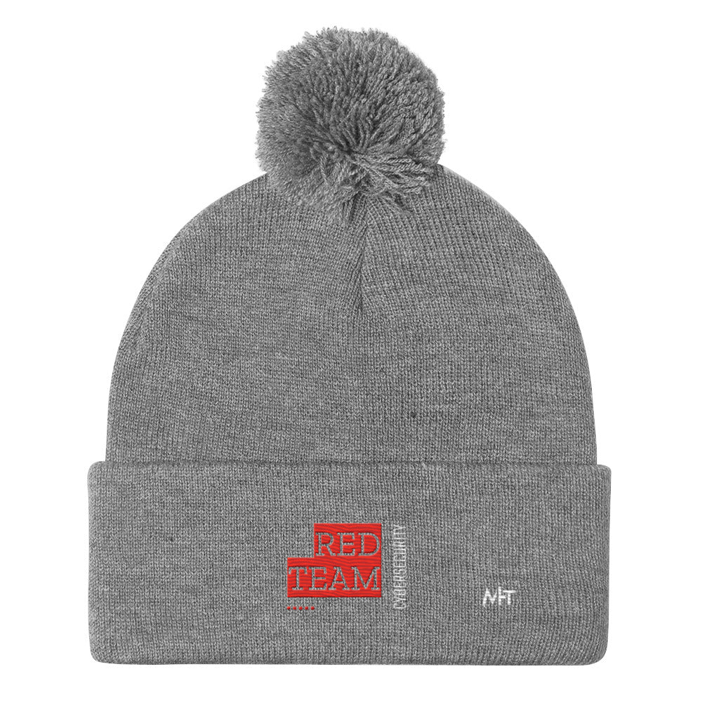 Cyber Security Red Team V13 - Pom-Pom Beanie by DarkByteGear