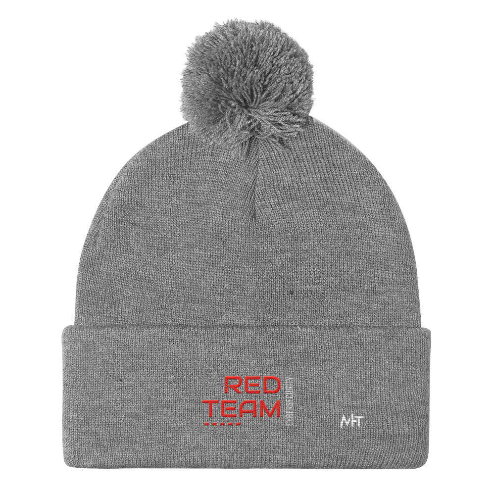 Cyber Security Red Team V14 - Pom-Pom Beanie by DarkByteGear