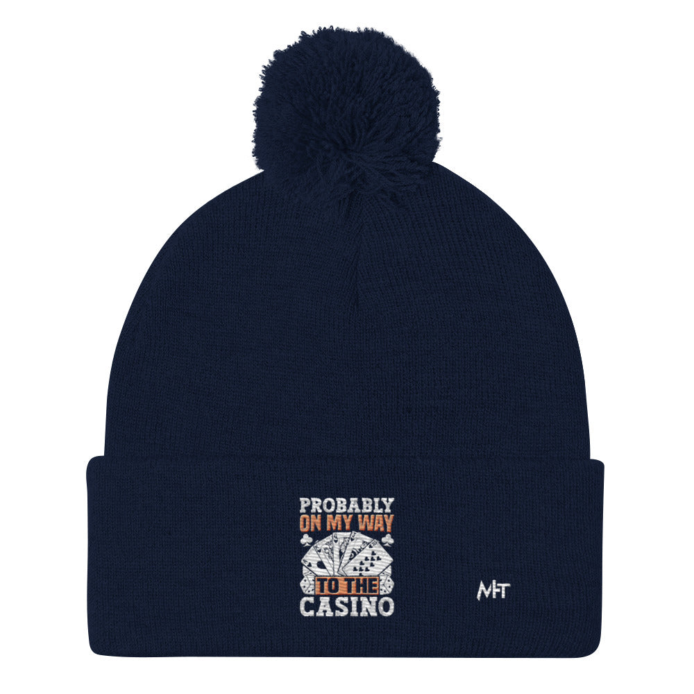 Probably, my way to the Casino - Pom-Pom Beanie by DarkByteGear