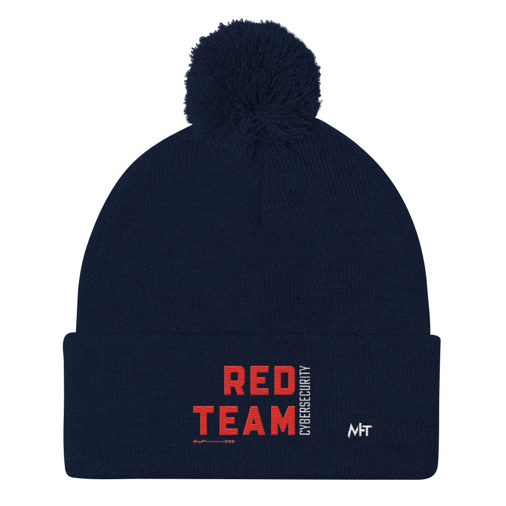 Cyber Security Red Team V8 - Pom-Pom Beanie by DarkByteGear