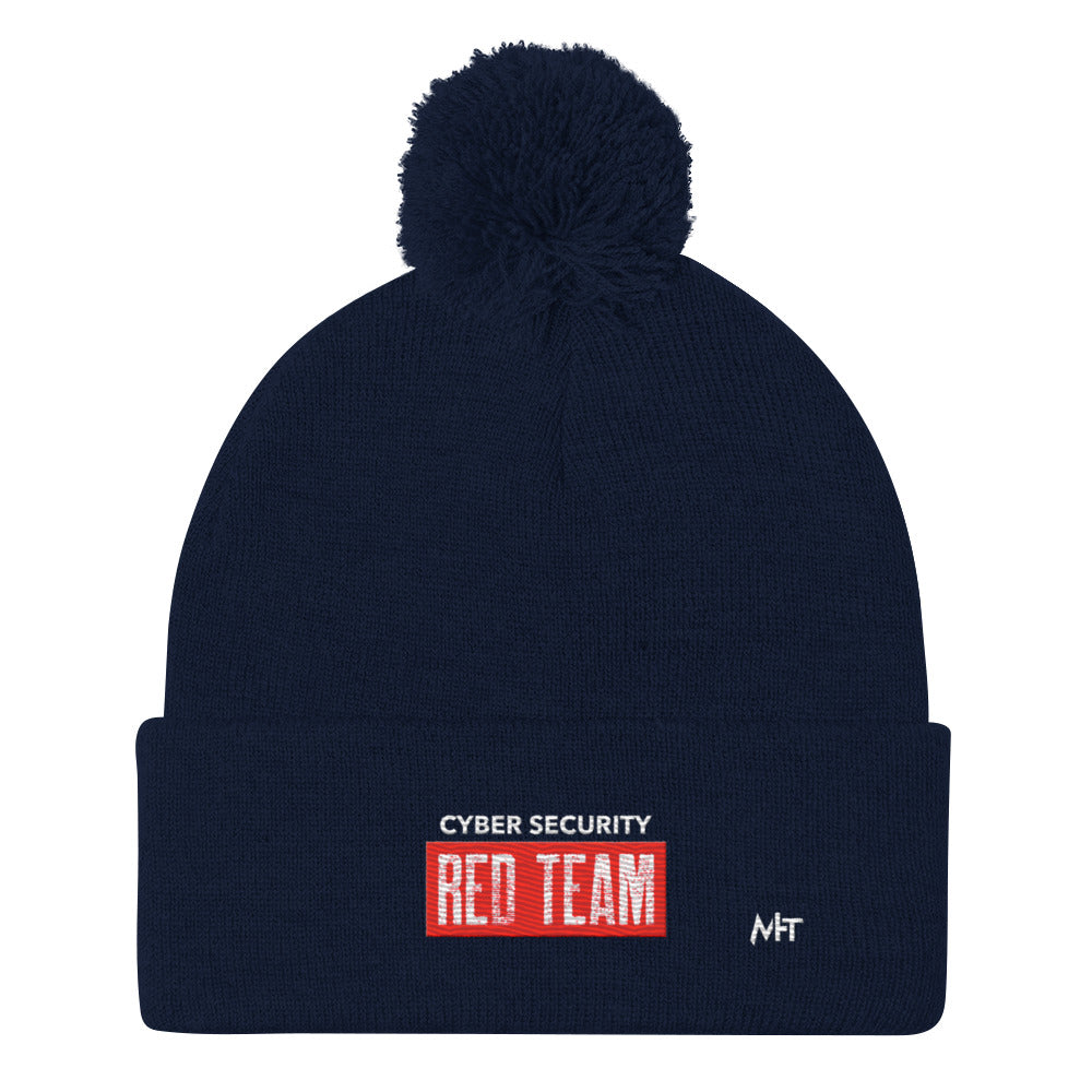 Cyber Security Red Team V1 - Pom-Pom Beanie by DarkByteGear