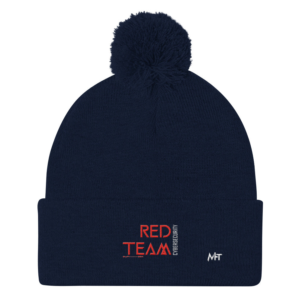 Cyber Security Red Team V4 - Pom-Pom Beanie by DarkByteGear