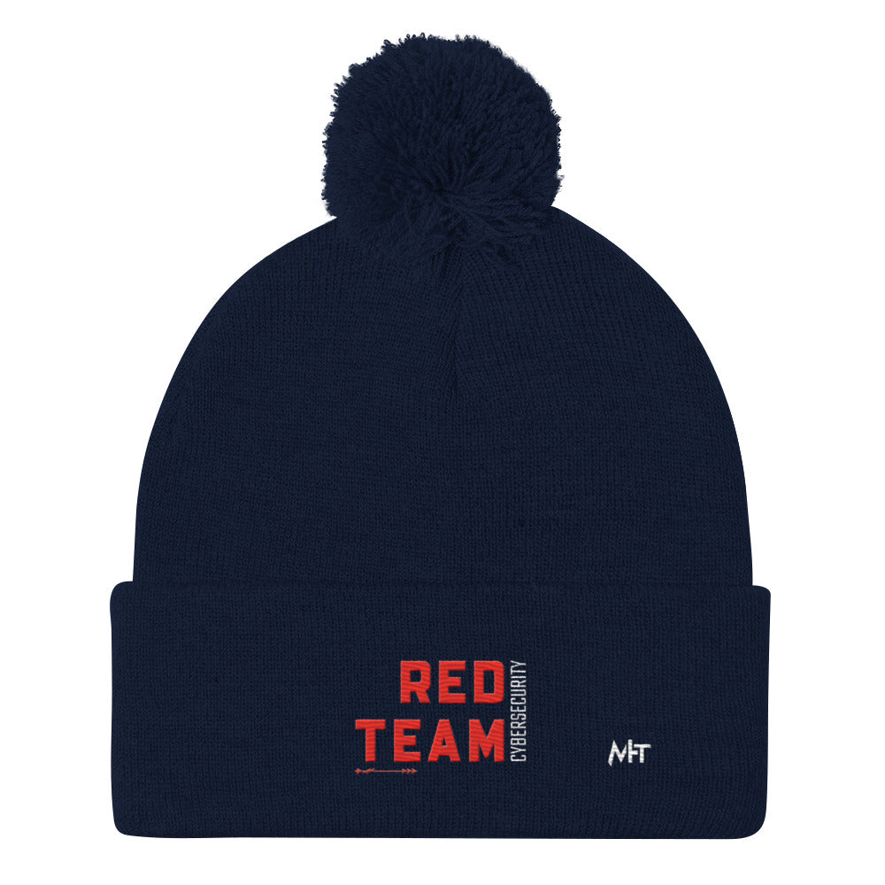 Cyber Security Red Team V7 - Pom-Pom Beanie by DarkByteGear