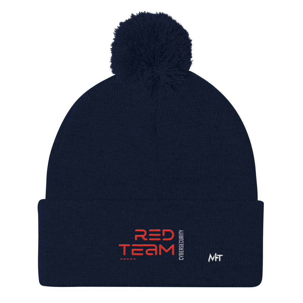 Cyber Security Red Team V11 - Pom-Pom Beanie by DarkByteGear