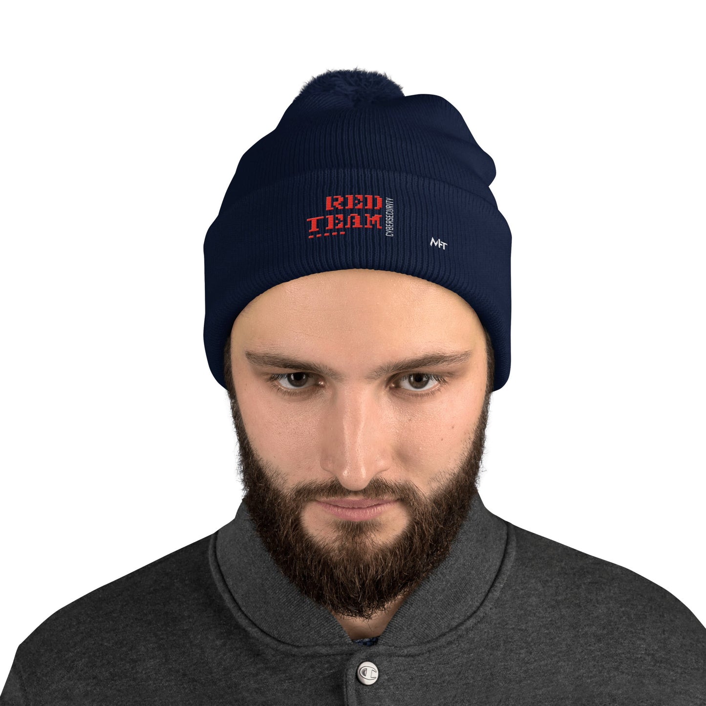 Cyber Security Red Team V15 - Pom-Pom Beanie by DarkByteGear