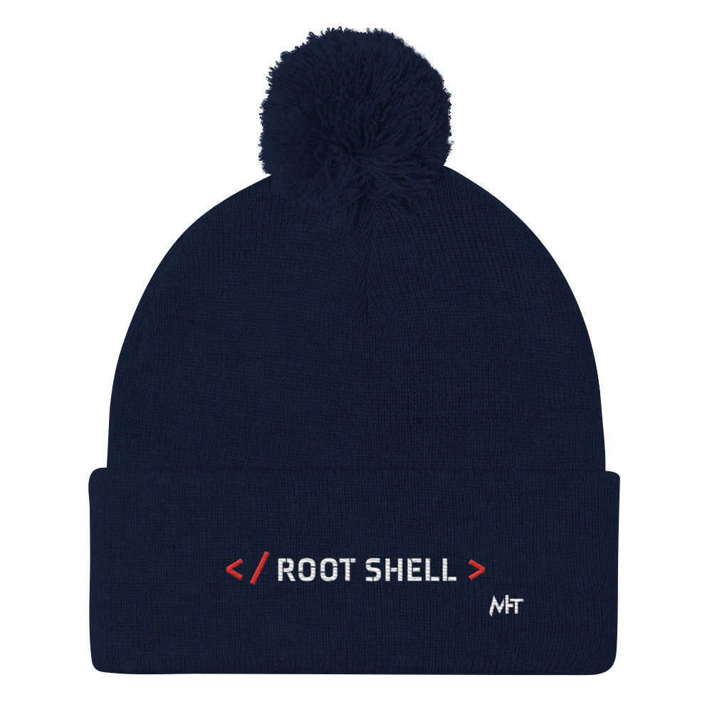 Root Shell - Pom-Pom Beanie by DarkByteGear