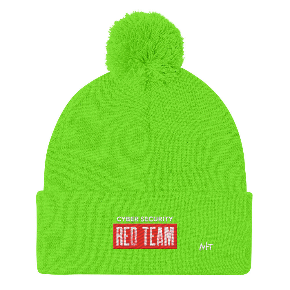 Cyber Security Red Team V1 - Pom-Pom Beanie by DarkByteGear