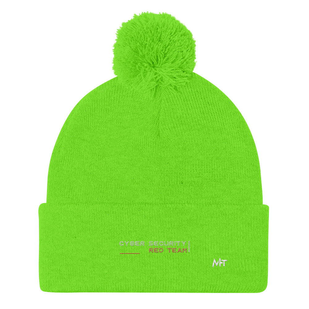 Cyber Security Red Team V2 - Pom-Pom Beanie by DarkByteGear