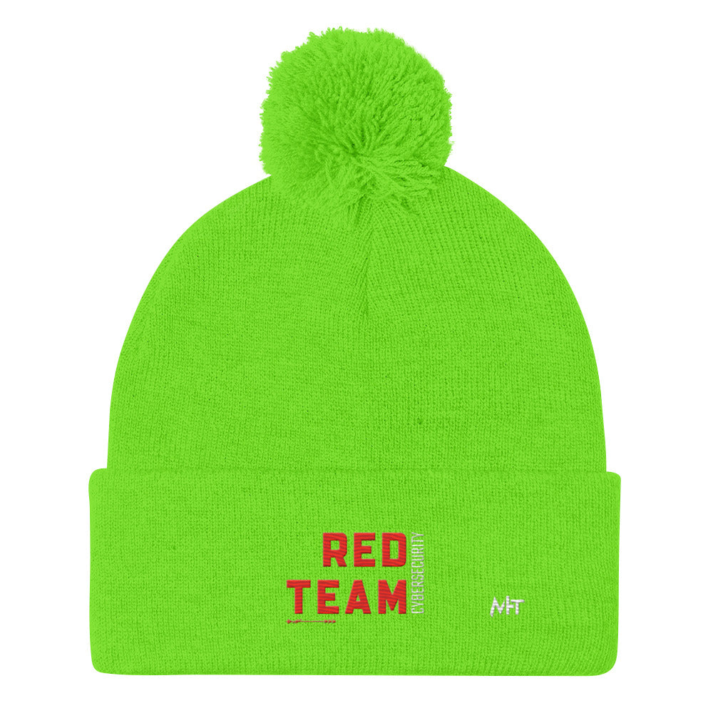 Cyber Security Red Team V7 - Pom-Pom Beanie by DarkByteGear