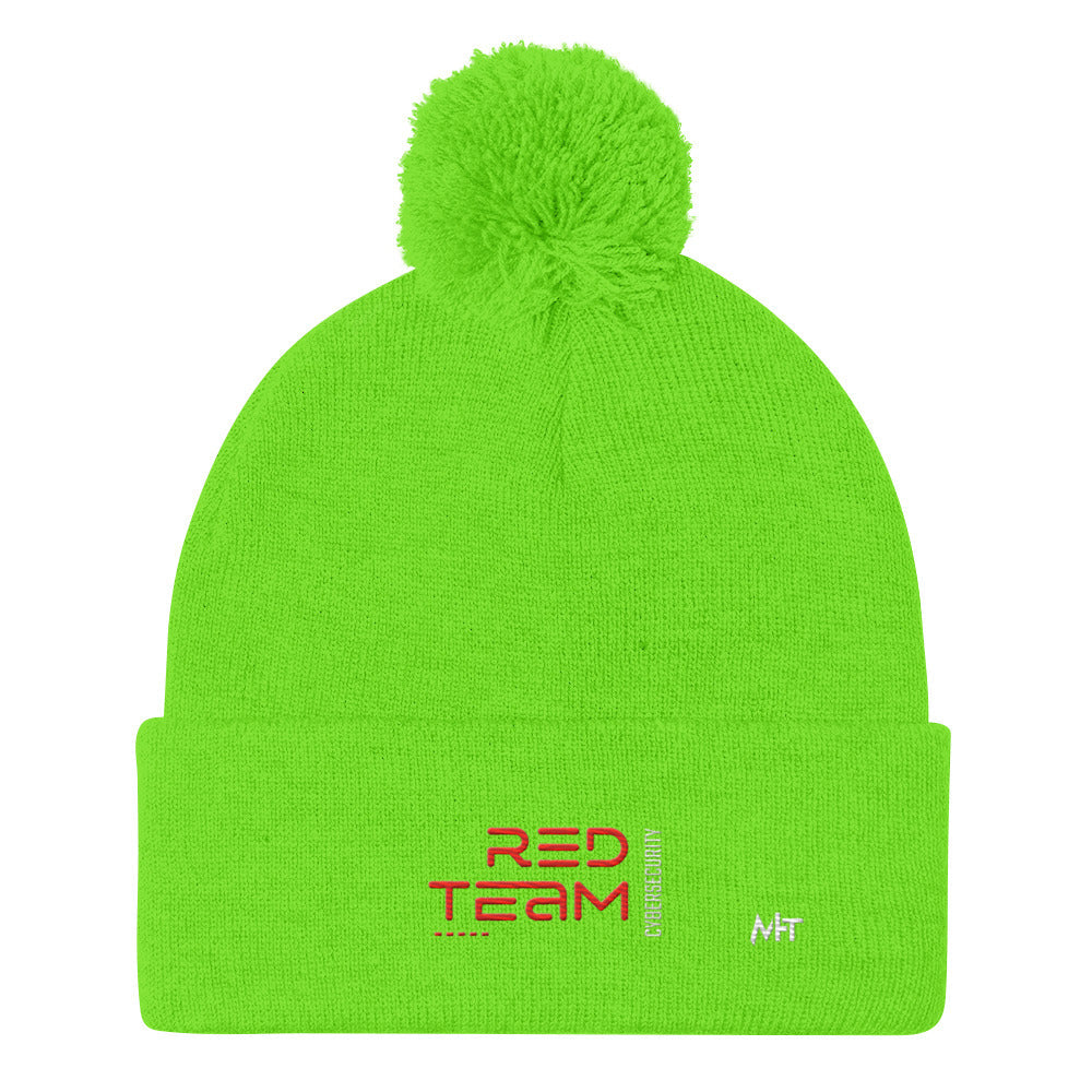 Cyber Security Red Team V11 - Pom-Pom Beanie by DarkByteGear