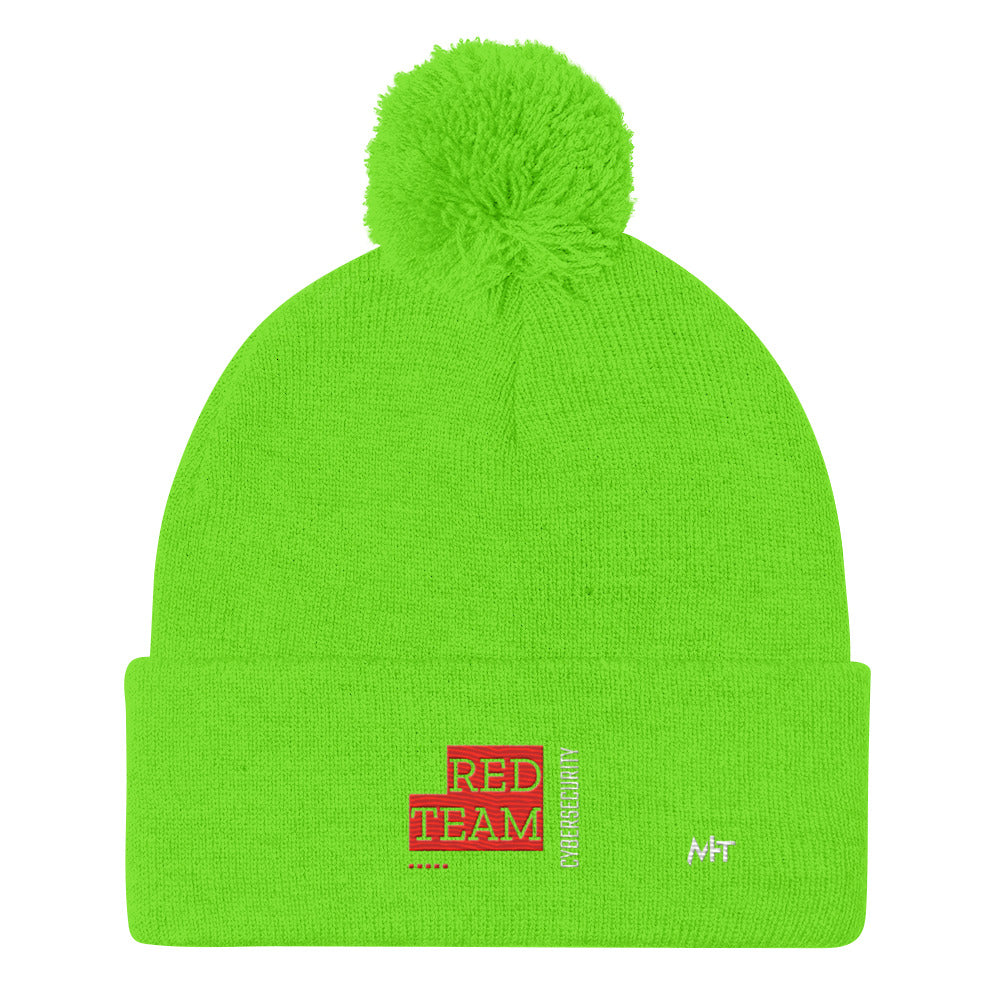 Cyber Security Red Team V13 - Pom-Pom Beanie by DarkByteGear
