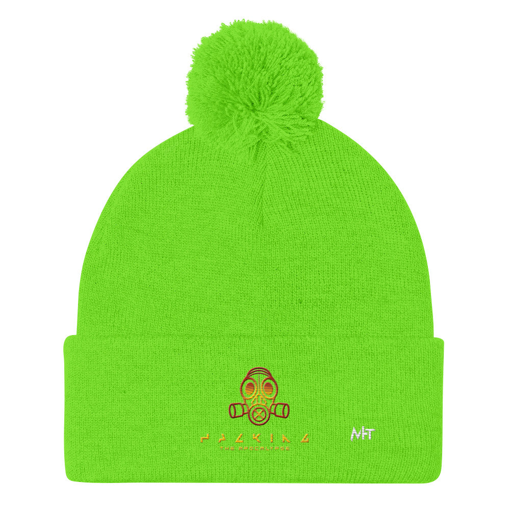 Hacking the apocalypse - Pom-Pom Beanie by DarkByteGear