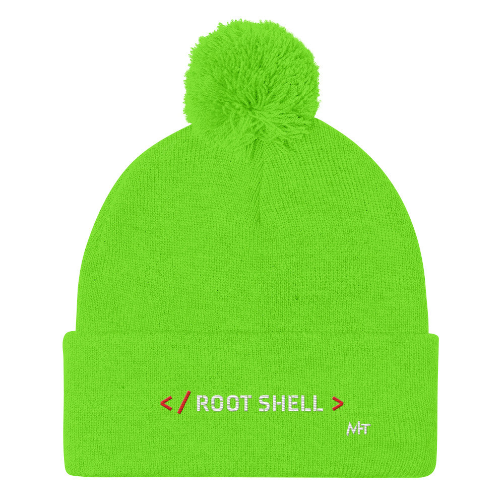 Root Shell - Pom-Pom Beanie by DarkByteGear
