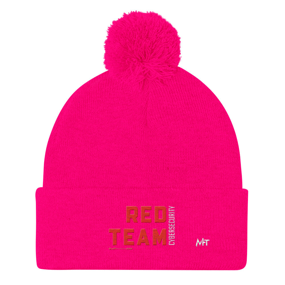 Cyber Security Red Team V8 - Pom-Pom Beanie by DarkByteGear