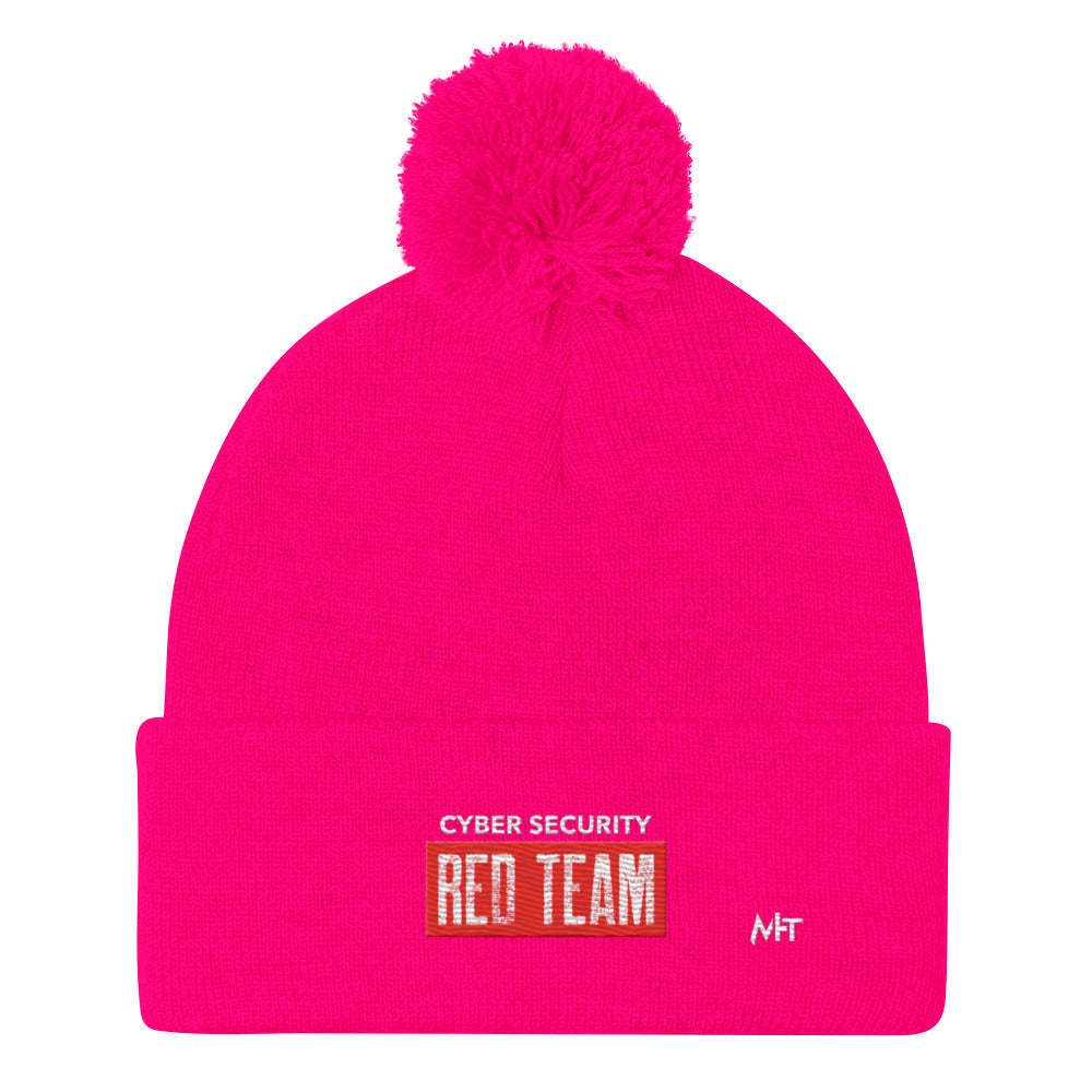 Cyber Security Red Team V1 - Pom-Pom Beanie by DarkByteGear