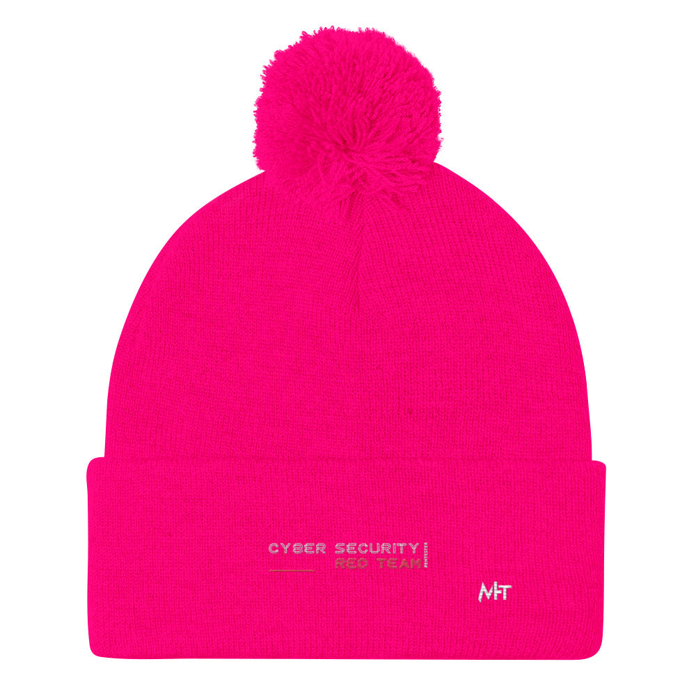 Cyber Security Red Team V2 - Pom-Pom Beanie by DarkByteGear