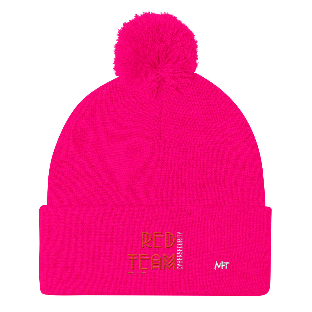 Cyber Security Red Team V5 - Pom-Pom Beanie by DarkByteGear