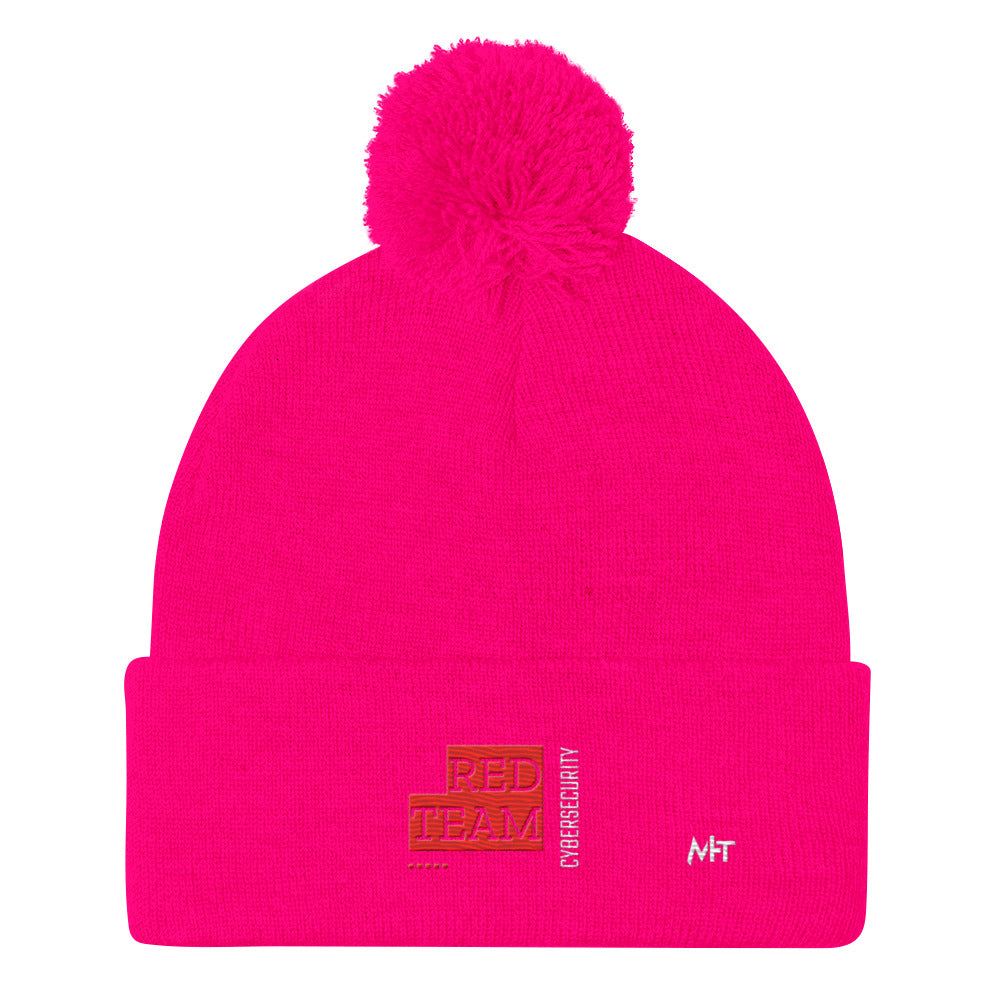 Cyber Security Red Team V13 - Pom-Pom Beanie by DarkByteGear