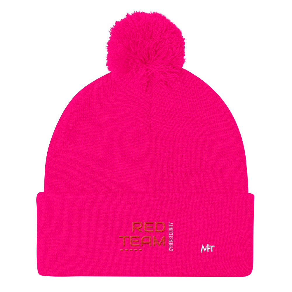 Cyber Security Red Team V14 - Pom-Pom Beanie by DarkByteGear