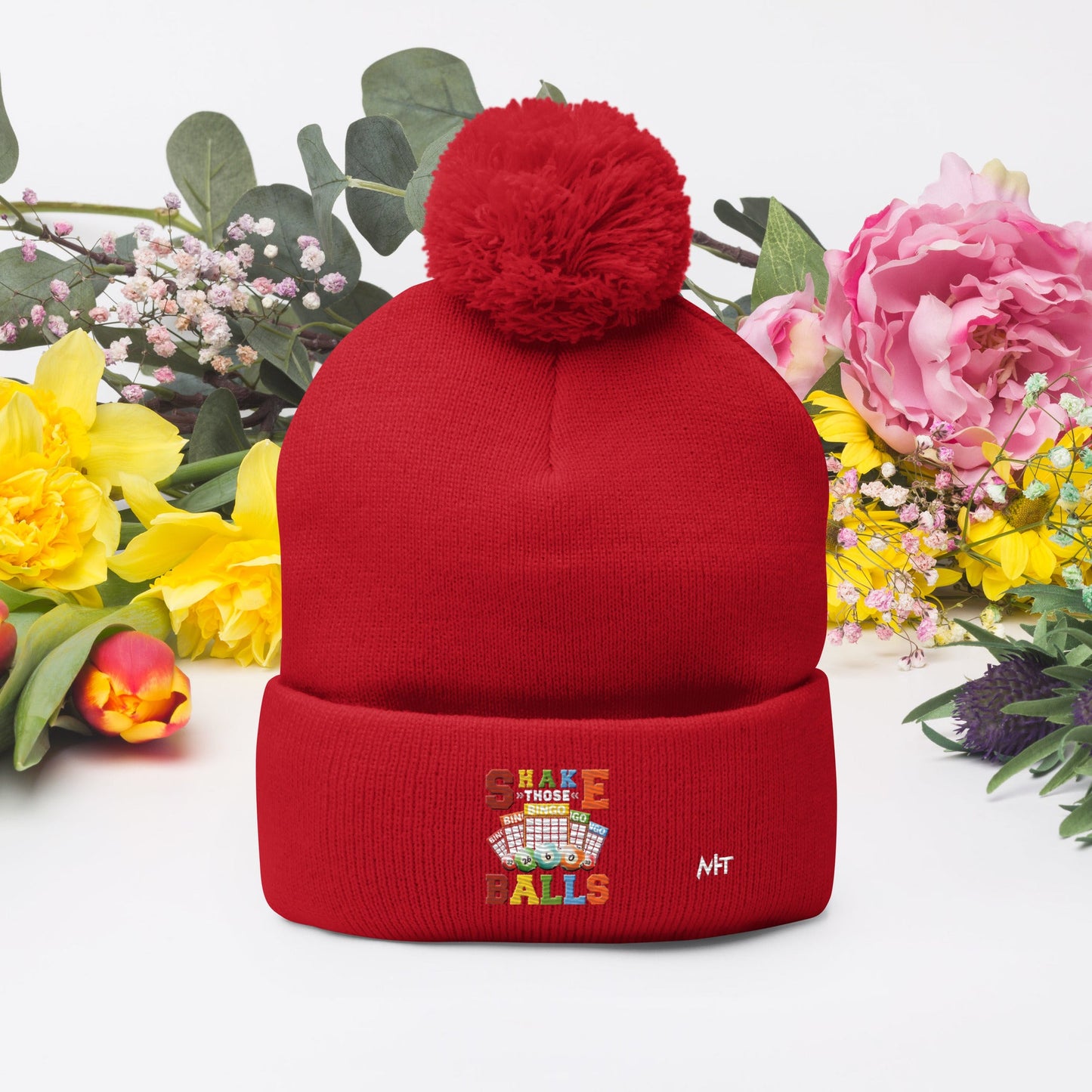 Shake those Bingo Balls - Pom-Pom Beanie by DarkByteGear