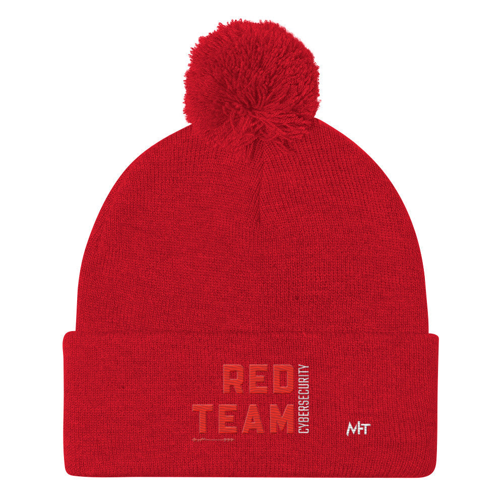Cyber Security Red Team V8 - Pom-Pom Beanie by DarkByteGear